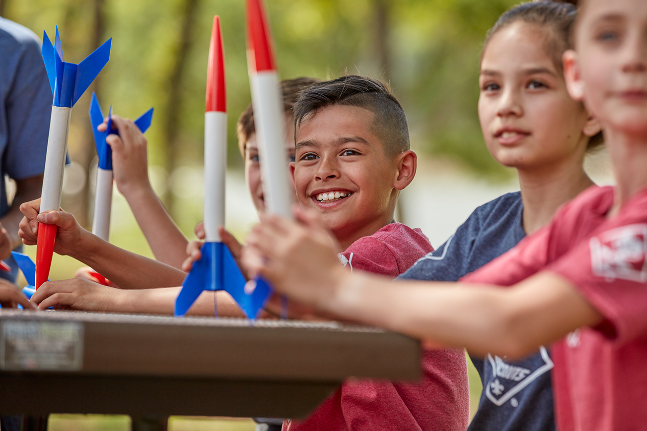 Pack 714 rockets & having fun